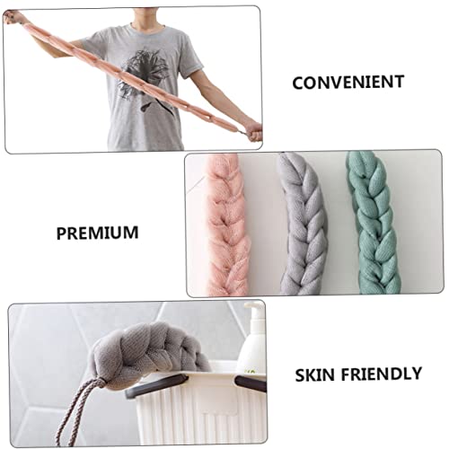 Toalla exfoliante larga y flexible de PE para masajes circulatorios en la ducha 4