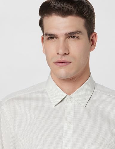 Image of Arrow Men's Cotton Checkered Slim Fit Shirt