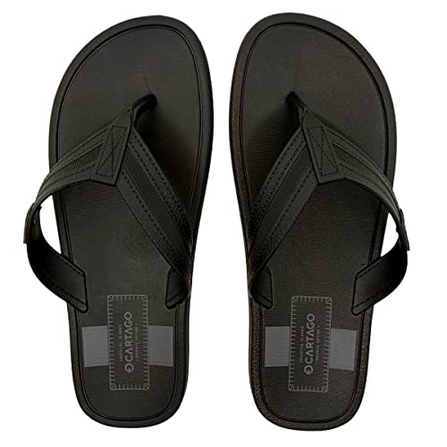 CARTAGO Chinelo Maiorca Essencial, Masculino, Preto, 37/38