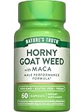 Nature's Truth Horny Goat Weed with Maca | 60 Powder Extract Capsules | Vegan, Non-GMO and Gluten Free Supplement