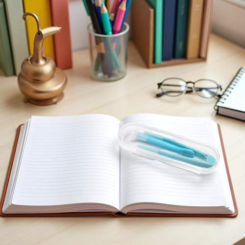 Blue Contact Applicator, Contact Lens Remover Tool, Inserter+Tweezer with Soft Tip, for Contact Lens Cases Health and Household, Contact Lens Cases - Image 5