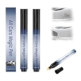 Mxvbaty All Cars Magic Pen for Car Scratches, Quick Car Paint Scratch Repair Magic Car Scratch Removal Pen Flawless for All Vehicles, Easy Use Weatherproof Lasting Fits All Car Colors, 2PCS