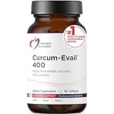 Designs for Health Curcum-Evail 400 - Bioavailable Turmeric Curcumin Supplements - Evail Emulsification Technology - Curcumin C3 Complex with Turmeric Oil + Vitamin E, Non-GMO (60 Softgels)
