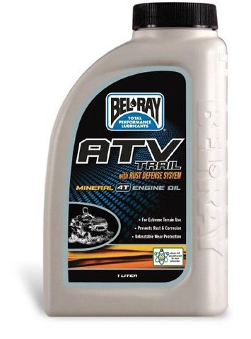 BEL-RAY ATV TRAIL MINERAL 4T ENGINE OIL 10W-40 (1L), Manufacturer: BEL-RAY, Manufacturer Part Number: 99050-B1LW-AD, Stock Photo - Actual parts may vary.