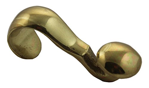Image of Heavy Gauge Polished Brass Picture Hook