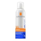 La Anthelios UV Sport Bruma invisible refrescante SPF50+ de La Roche Posay, con vitminaE, glicerina y agua termal, para todos los tipos de piel, 200ml