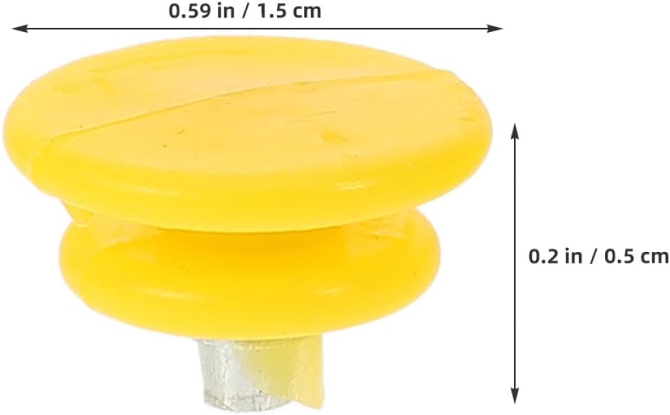 TOYANDONA 50pcs Non-Slip Ice Cleats Steel Shoe Spikes for Winter Hiking and Snow Boots, Yellow Replacement Crampons for Outdoor Ice Grippers and Slip Protection