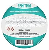 ZENITHIA Zeckenhalsband für Hunde - Flohhalsband hundeFlohschutz Halsband für Hunde – Zeckenhalsband - 100% Natürlich - Schutzhalsband gegen Flöhe - 12 Monate Schutz – 65 cm verstellbar (2 Einheiten)