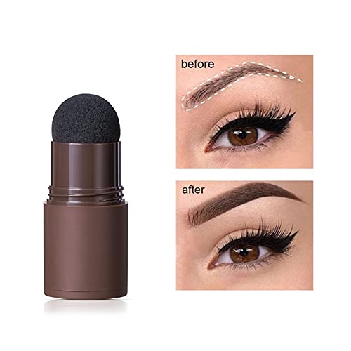 Contouring Eyebrow Powder, Hairline Shadow Powder, With 10 Reusable Eyebrow Templates, 2 Spiral Eyebrow Brushes And 1 Eyebrow Trimmer