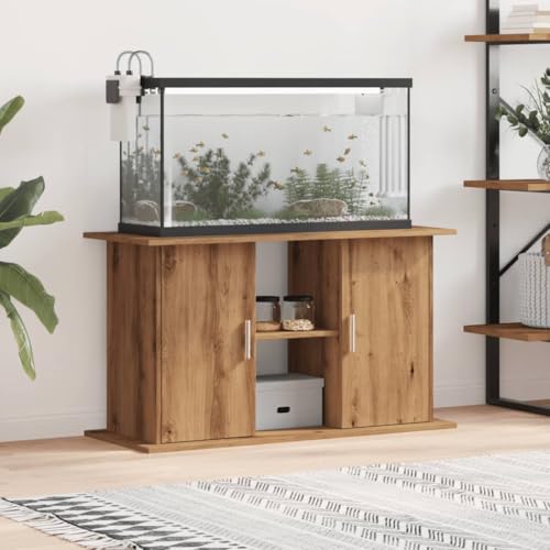 LAPOOH Aquariumständer Artisan-Eiche 101x41x58 cm Holzwerkstoff, Aquarium Unterschrank, Aquarium Schrank, Aquariumschrank, Aquarium Tisch, Aquarium Stands - 857281