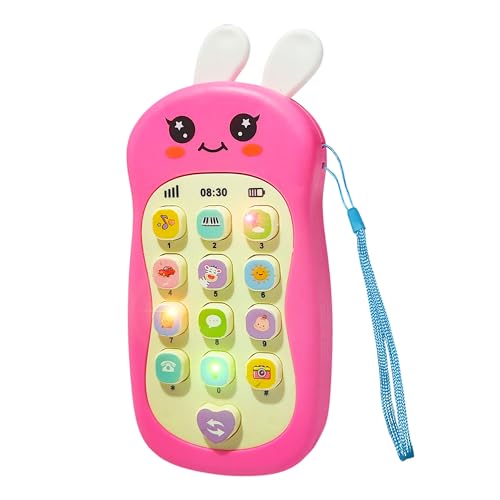 Image of FunBlast Cartoon Musical Mobile Phone for Kids, Mobile with Light & Sound Toys for Babies | Educational Toys for Kids 3+ Years /Boys /Girls-1 Unit (Bunny-Pink)