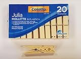 Cosatto 20 Piece Polypropylene Ivory Julia Pegs, 1.8 x 2 x 9 cm