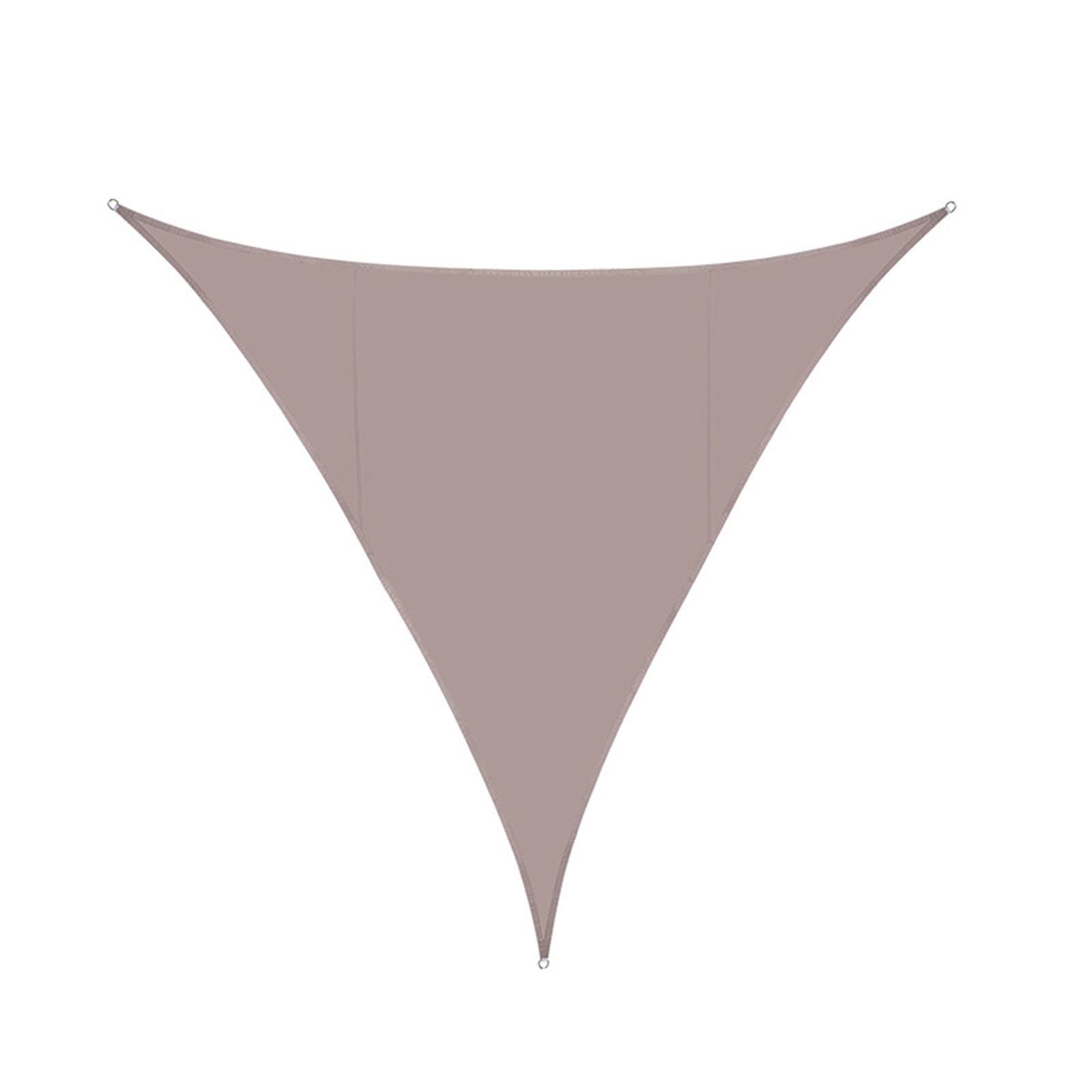 Voile d'ombrage triangulaire imperméable, bâche protection UV colorée