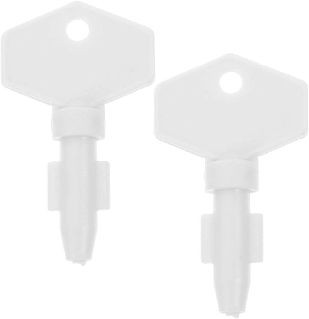 GLEAVI 2pcs Toilet Paper Holder Key Replacement Keys for Paper Towel Dispensers Decorative Tissue Storage Case Compatible Commercial Dispensers