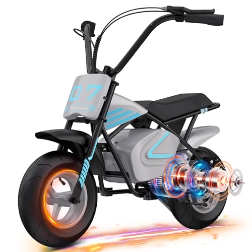 EVERCROSS EV07M Moto Elettrica per Bambini con Pneumatici da 11”, Velocità di 20 KM/H e Autonomia di 15 KM, Adatta per Bambini dai 3 ai 10 Anni - Il Regalo Perfetto per Bambini & Bambine