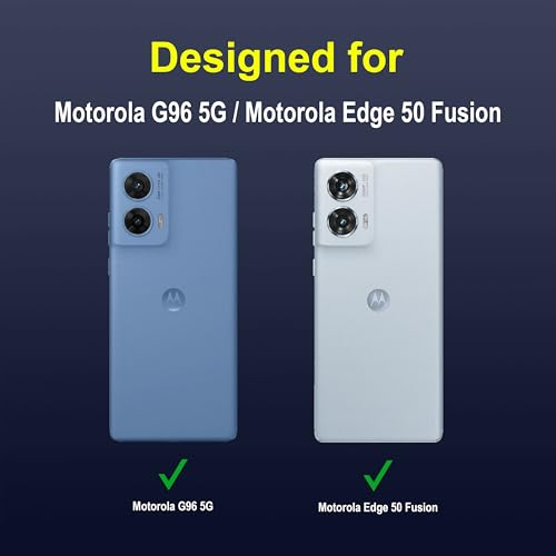 Image of Zapcase Back Case Cover for Motorola G96 5G | Compatible for Motorola G96 5G Back Cover | Liquid Silicon Magic Case with Camera Protection | Sapphire