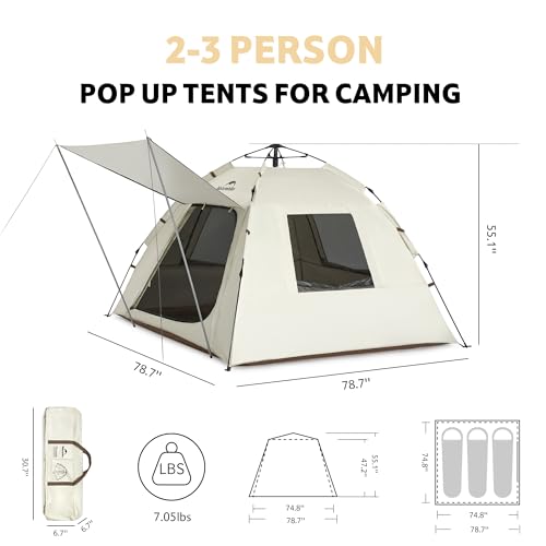 Carpa automática Naturehike para camping 2-3 personas miniatura 2