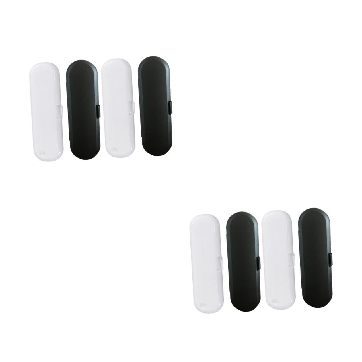 Beaupretty 2sets Caja De Cepillo De Eléctrico Soporte para Cepillos De De Viaje Estuche De Viaje para Cepillos De Estuche para Cepillo De Páginas 4pcs*2