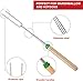 Marshmallow Roasting Sticks, 8 Pack Roasting Sticks with Wooden Handle 32 Inch Extendable BBQ Forks Telescoping Smores Sticks for Fire Pit, Campfire