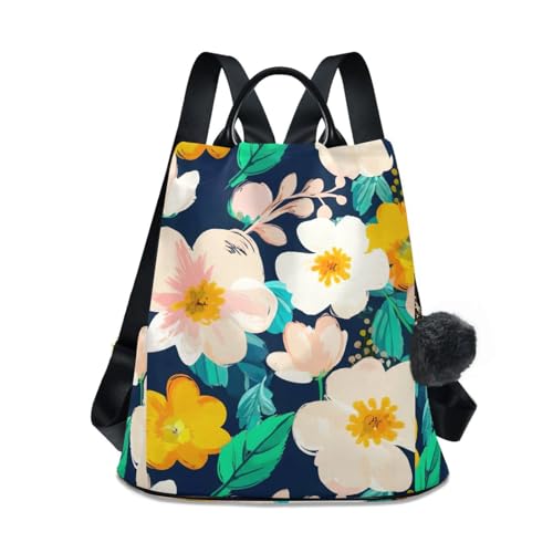 Sac à dos imprimé floral pour femme idéal en voyage, sorties et au quotidien