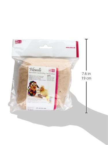 Efco Lana Per Infeltrimento Grigio Screziato – 100% Lana Vergine, 30g, Adatta A Infeltrimento Umido E Secco