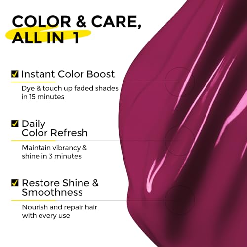 Image of COLORLOMO Semi Permanent Hair Color Depositing Conditioner, Merlot