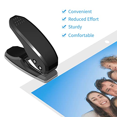 Generic Mini perfurador de furo único de metal Perfurador de papel de 1 furo Capacidade de 8 folhas