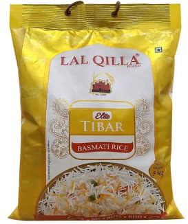 Lal Qilla, Naturally Aged, Rich Aroma, Perfect Fit for Everyday Consumption, Long Grain Chawal, Gluten Free, Tibar Basmati Rice 5kg Lal Qilla, Naturally Aged, Rich Aroma, Perfect Fit for Everyday Consumption, Long Grain Chawal, Gluten Free, Tibar Basmati Rice 5kg