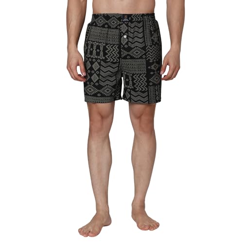 Image of Urban Scottish Ultra-Comfortable Men's Boxer Pants (Pack of 3) - 100% Cotton Material with A Stylish Print - Soft and Stretchy Elastic Waist Band - Dynamic Movement and Hardwearing Stitching