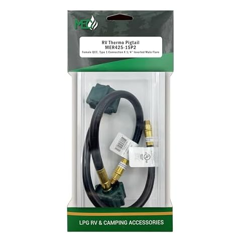 Marshall Excelsior MER425-15P2 Thermo Pigtail, 1/4" Inverted Flare X QCC - 15", Pack of 2 Cover