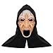 WYYUE Halloween Maschera, Maschera di Halloween in Lattice Horror, Maschera Spaventosa Realistica, Strega Abbaccata dai Capelli Lunghi, per di Masquerade Cosplay, Adatti Ai Ragazzi e alle Ragazze