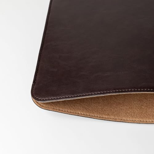 Image of Comfyable Laptop Sleeve 14 Inch Precisely Compatible with MacBook Pro M4 M3 M2 M1 Pro /Max 2024, Faux Leather Cover Case 14 in, Dark Brown