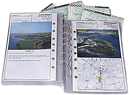 Checklist Pages - 5.5x8.5 in - Durable & Temperature Resistant - Accommodates 5.5x8.5 in Jeppesen Charts - Military Standard - Frosted Plastic Pages - 10 Pack