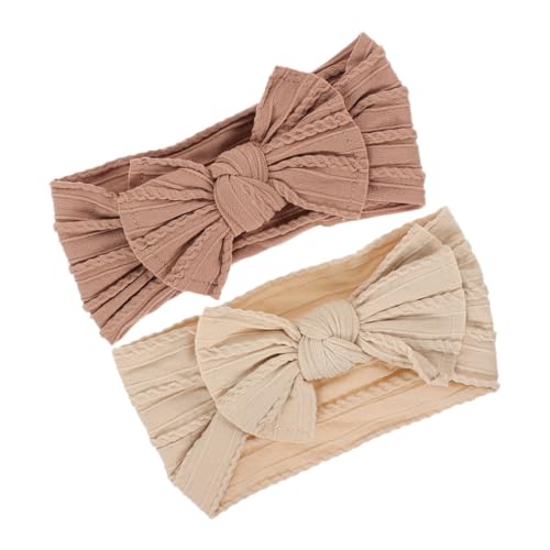 SUPVOX 2Piezas Diademas De Arco Para Bebés De Diademas De Nylon Para Niñas Accesorios Cómodos Para Cabello De Bebés y Recién Nacidos