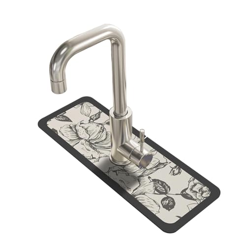 Tapis d'évacuation de cuisine, attrape-gouttes de robinet - Tapis de récupération d'eau de robinet,Tapis d'évier de robinet,Tapis anti-éclaboussures de robinet d'égouttement Tapis anti-éclaboussures