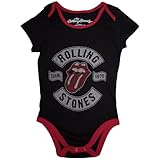 The Rolling Stones Baby Grow: US Tour 1978 - 24 Months - Black - Kids