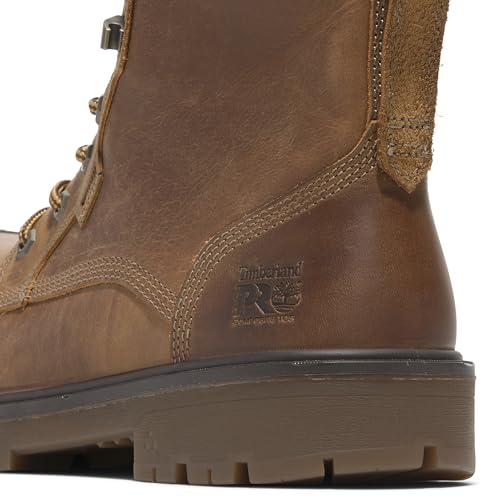 Timberland PRO Timberland PRO Men's Whitman 8 Inch Composite Safety Toe Waterproof Industrial Work Boot, Copper Brown, 10M