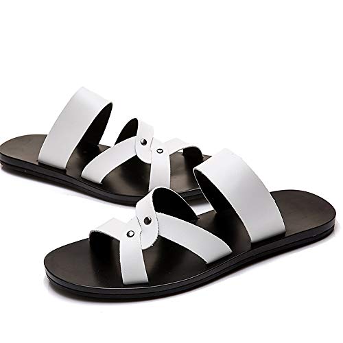 Slide Sandals For Men Open Toe Fixed Strap Lightweight Leather Non Slip Summer Slide Sandal4