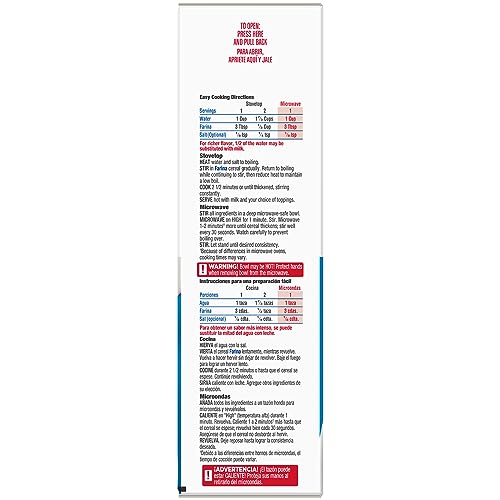 Malt-O-Meal Farina®, Original Farina Breakfast Cereal, Quick Cooking, 18 Ounce – 1 count