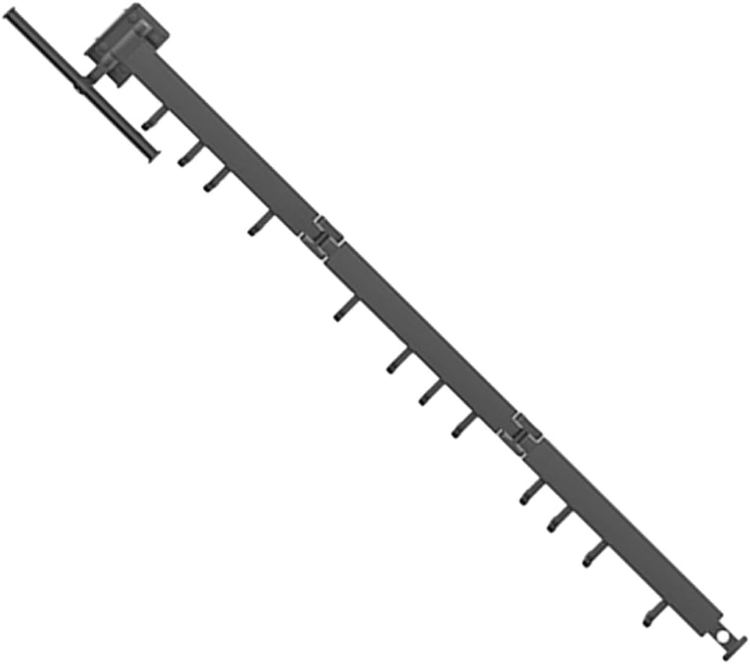 Wall Mount Clothes Drying Rack Space-Saving Retractable Laundry Hanger with Smooth Surface and Strong Bearing Capacity for Indoor Use