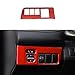 BOYUER for Toyota RAV4 2013 2014 2015 2016 2017 2018 ABS Headlight Switch Buttons Panel Cover Trim Sticker Car Interior Accessories Decoration (Red)