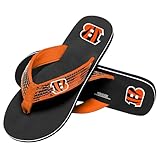 FOCO Damen NFL Team Logo Pailletten Riemen Sandalen Flip Flops