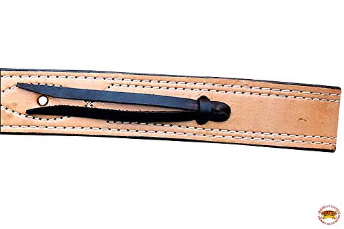 Selle de défier cinch arrière billet tan Hilason en cuir véritable pour équitation western