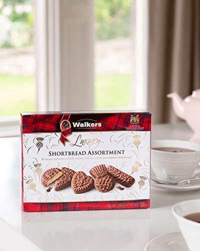 Walker's Shortbread Assorted Chocolate Shortbread, Luxury Treat, 8.1 Oz Box #TOP2