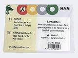  Karteikarten für CROCO DIN A8, gelb 400 Stück liniert, 190 g/m²
