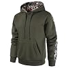 Leidowei Men’s Camo Outfitter Fleece Hoodie Pullover Long Sleeve Casual Sweatshirt with Pocket
