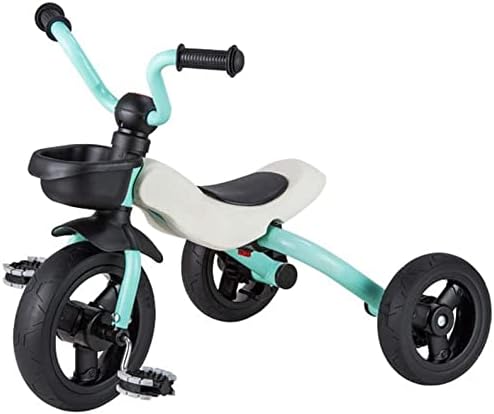 NUBAO Stroller Wagon Lightweight Tricycle for Kids 3-6 Years Old, Foldable Children 3 Wheels Pedal Trick with Durable Tires Storage Basket and Safety Seat Over 1 Year Old Girl Gifts (Color : B)