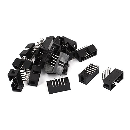 Aexit Right Angle Audio & Video Accessories 10pins 2.54mm Pitch IDC Box Pin Headers Connectors Connectors & Adapters 18 Pcs