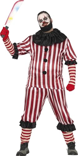 Costume de clown maléfique pour homme pour créer un déguisement d'horreur complet
