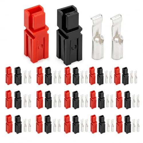 Connecteurs Powerpole 30A lot de 30 boîtiers rouge noir avec cosses AWG 12-16